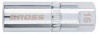 Головка торцевая свечная GROSS, магнитная, 12-гранная, 16 мм, под квадрат 1/2" 13188