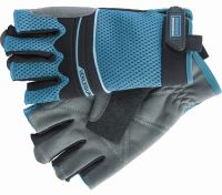 Перчатки GROSS комбинированные облегченные, открытые пальцы AKTIV, L 90316