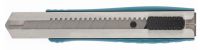Нож GROSS 195 мм, металлический корпус, выдвижное сегментное лезвие 25 мм (SK-5), металлическая направляющая, клипса для ремня 78896