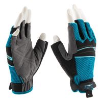 Перчатки комбинированные облегченные, открытые пальцы, AKTIV, размер L (9) GROSS 90309